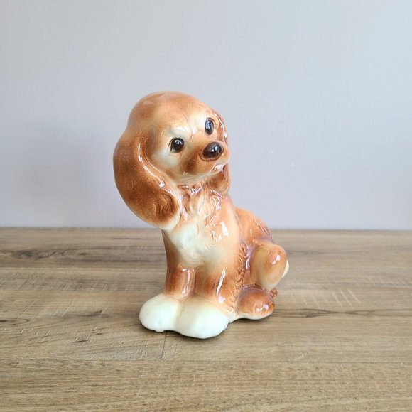 Vintage ceramic dog planter. Home decor. - Picture 3 of 7